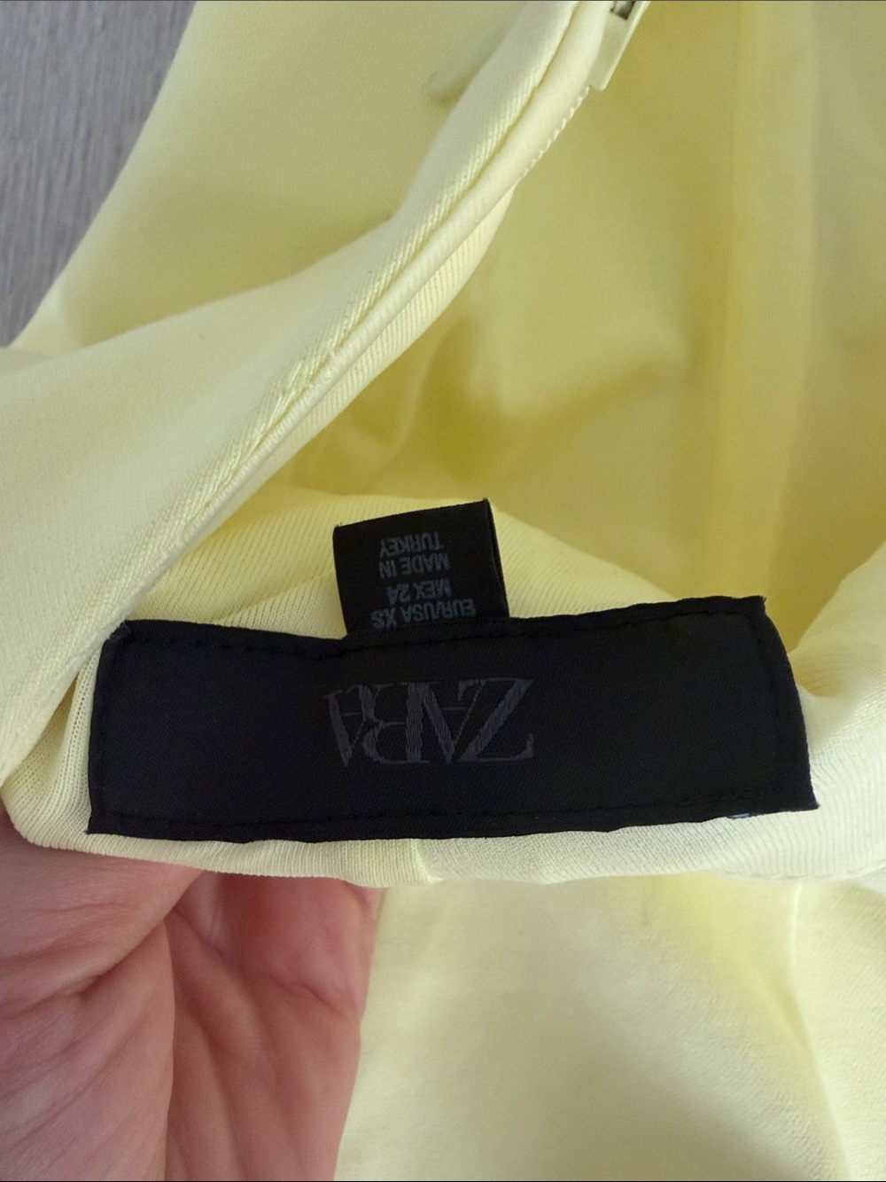 Zara Pale Yellow Halter Peplum Camisole - Picture 12 of 15